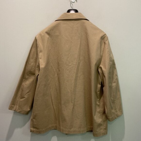 Zara Tan Trench Jacket Size Xlarge - Picture 10 of 16